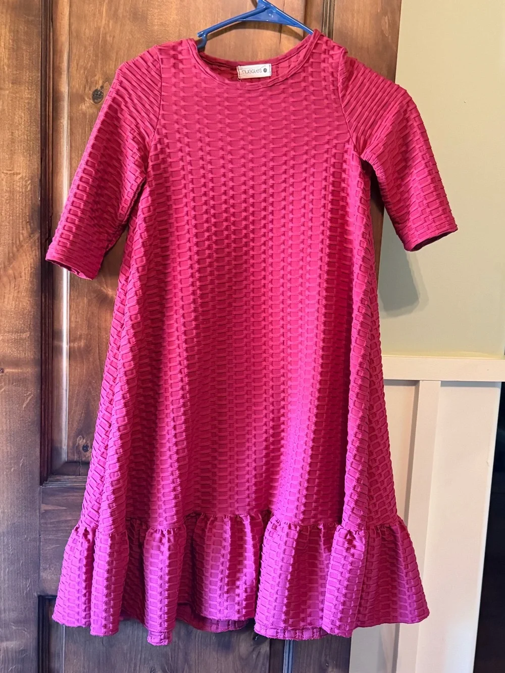 Girls Nuggles Textured dress. Size 10